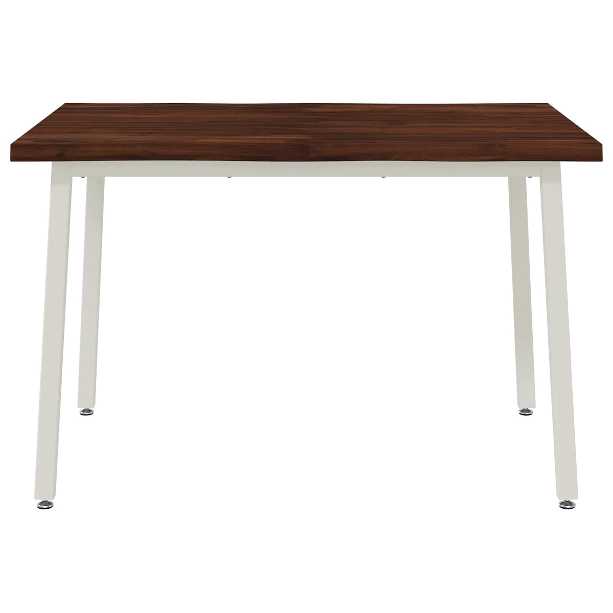 90 x 55 x 75 cm Solid Acacia Wood Dark Brown and White