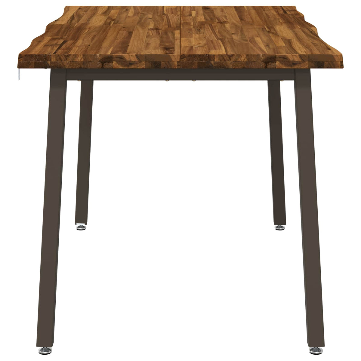 90 x 55 x 75 cm Solid Acacia Wood Natural and Coffee