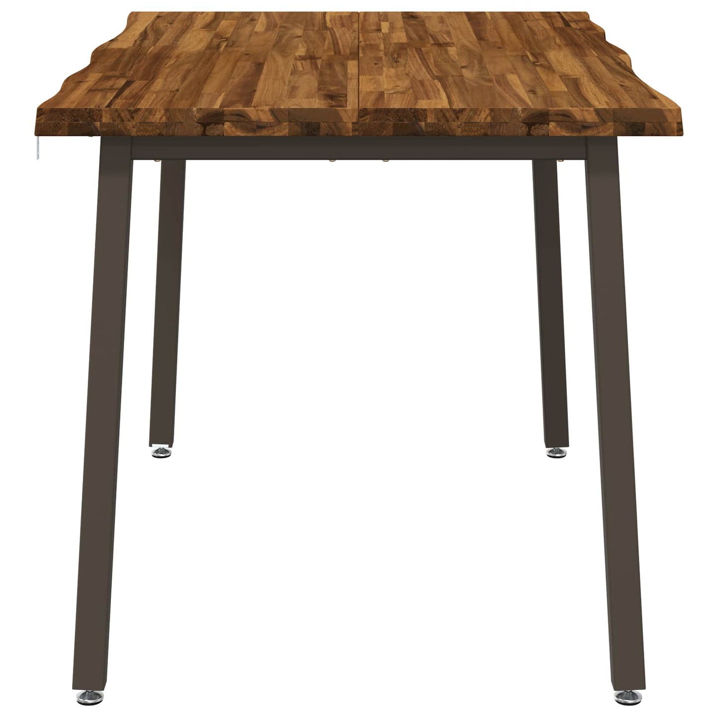 110 x 55 x 75 cm Solid Acacia Wood Natural and Coffee
