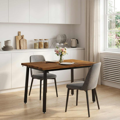 Live Edge Dining Table 120 x 70 x 75 cm Solid Acacia Wood