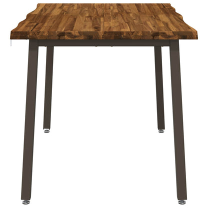 120 x 70 x 75 cm Solid Acacia Wood Natural and Coffee
