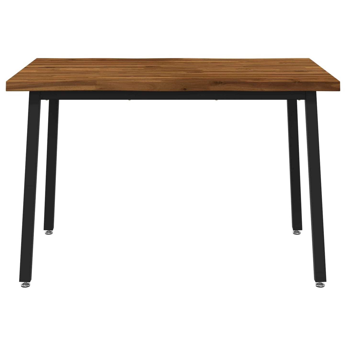 120 x 80 x 75 cm Solid Acacia Wood Natural and Black