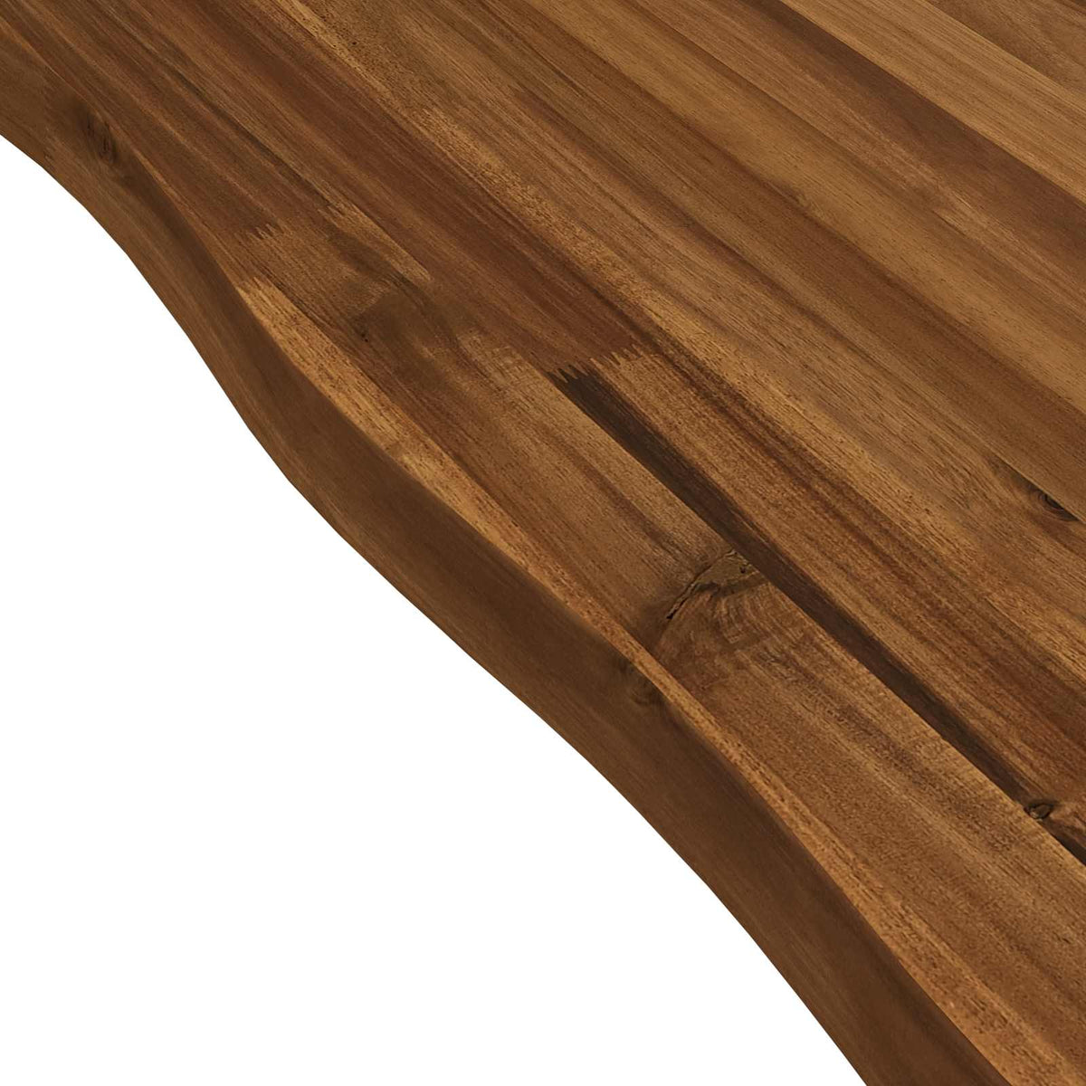 120 x 80 x 75 cm Solid Acacia Wood Natural and Coffee
