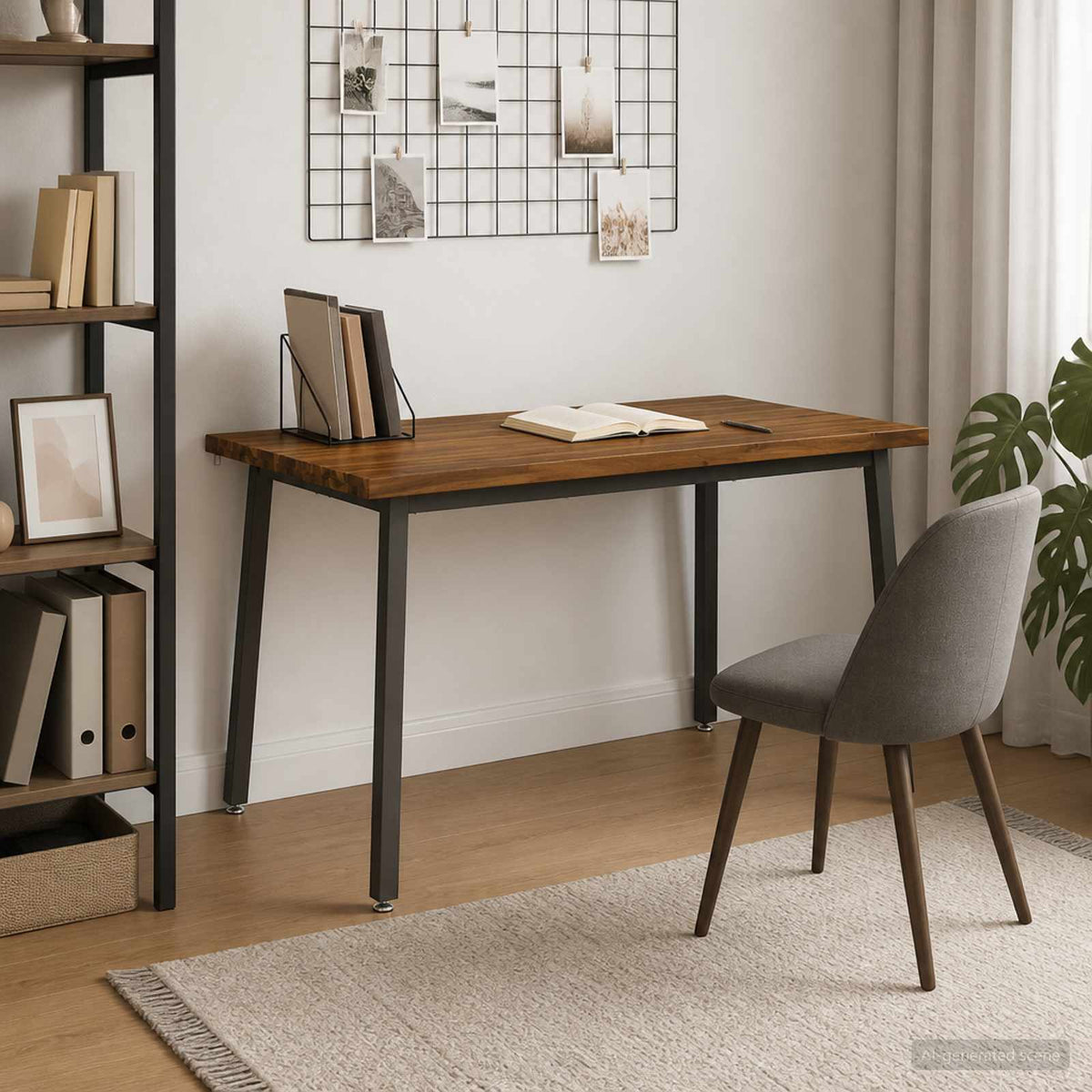120 x 70 x 75 cm Solid Acacia Wood Natural and Coffee