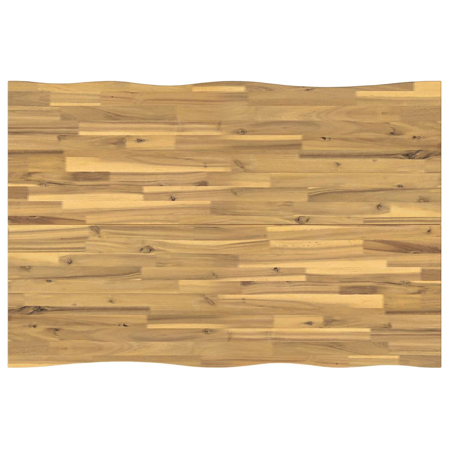 120 x 80 x 75 cm Solid Acacia Wood White and Black Rectangular