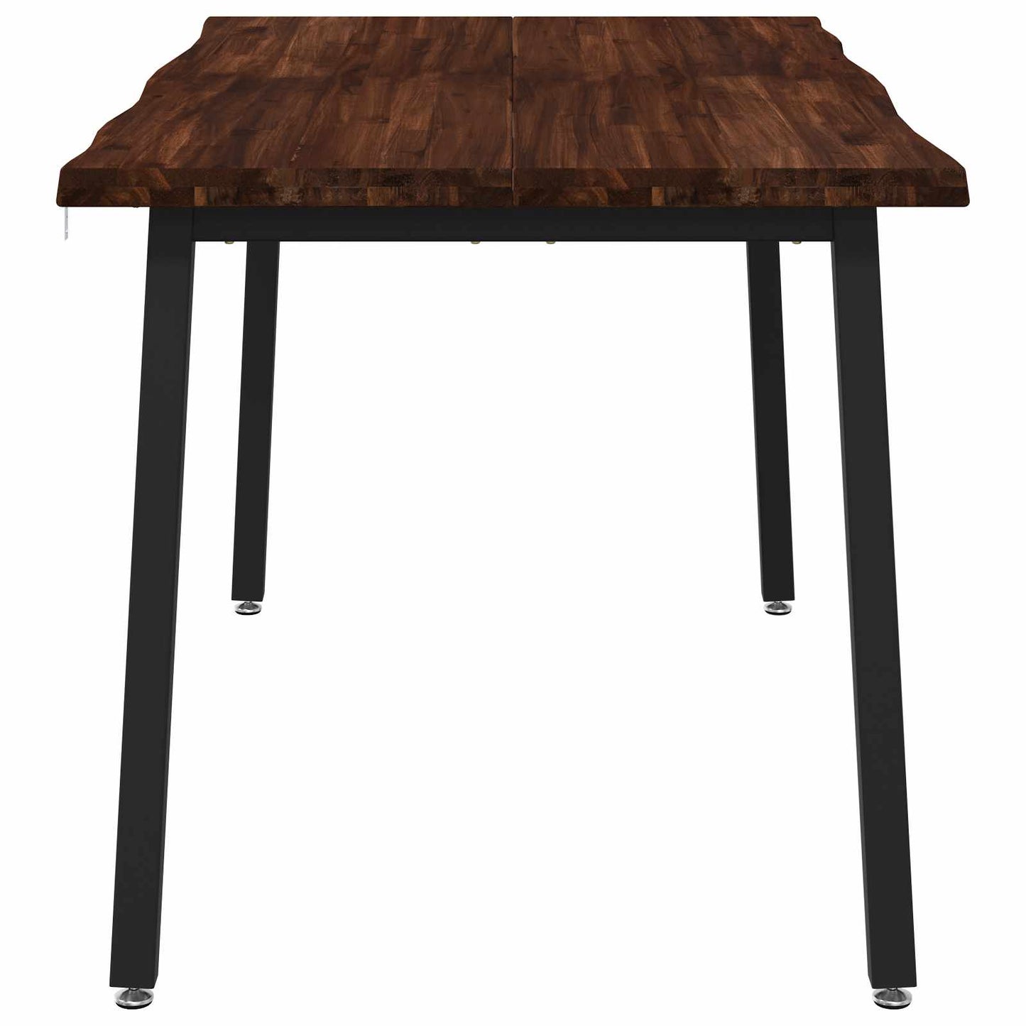 120 x 90 x 75 cm Solid Acacia Wood Dark Brown and Black