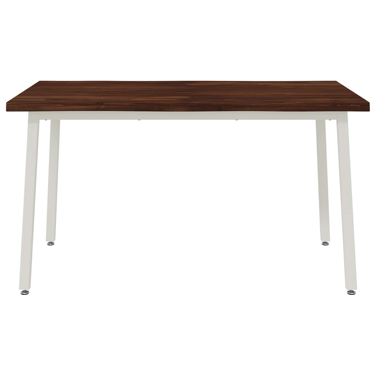 120 x 90 x 75 cm Solid Acacia Wood Dark Brown and White