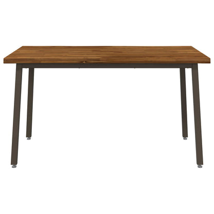 120 x 90 x 75 cm Solid Acacia Wood Natural and Coffee
