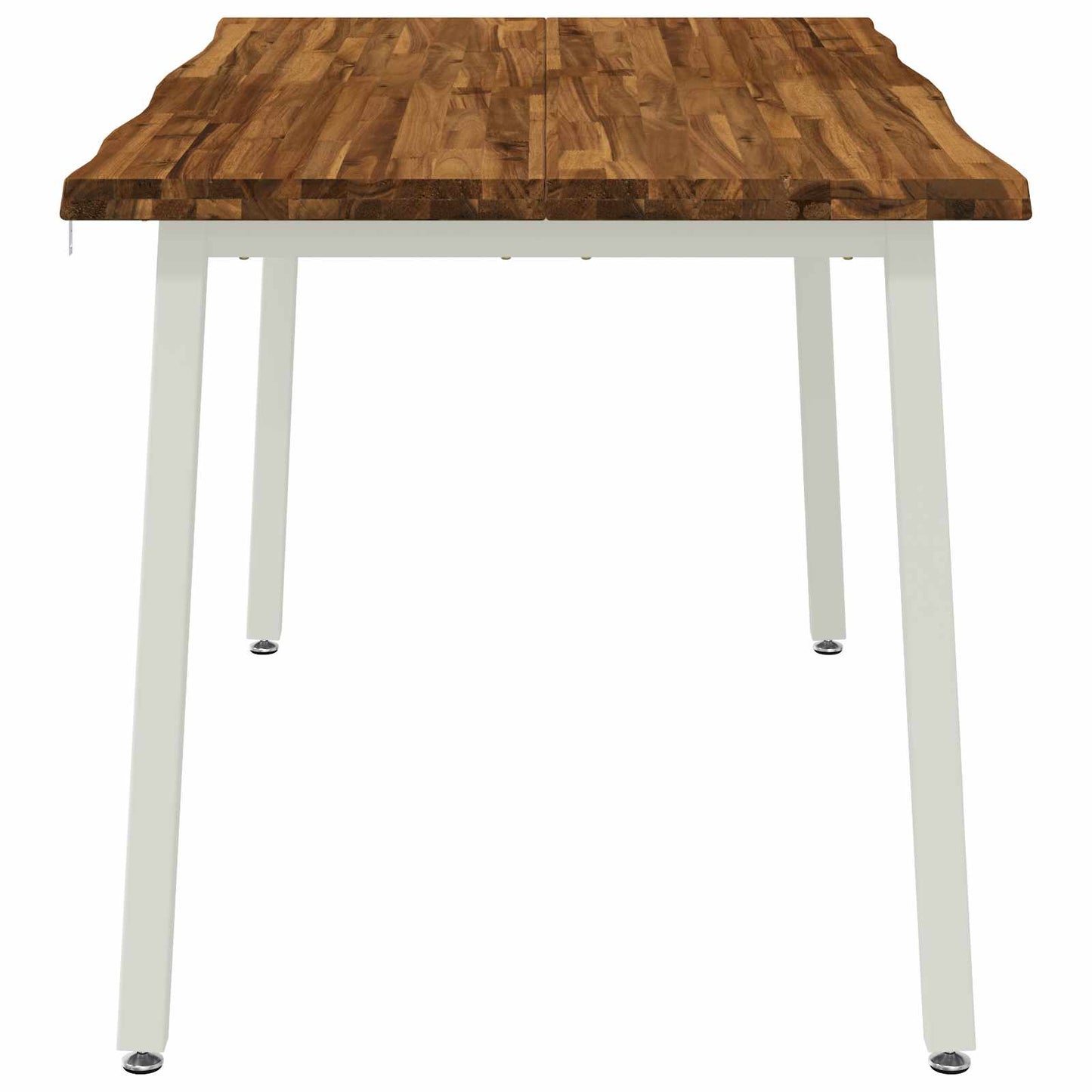120 x 90 x 75 cm Solid Acacia Wood Natural and White