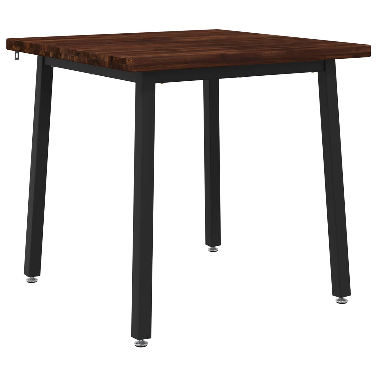 60 x 55 x 75 cm Solid Acacia Wood Dark Brown and Black
