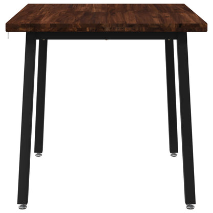 60 x 55 x 75 cm Solid Acacia Wood Dark Brown and Black