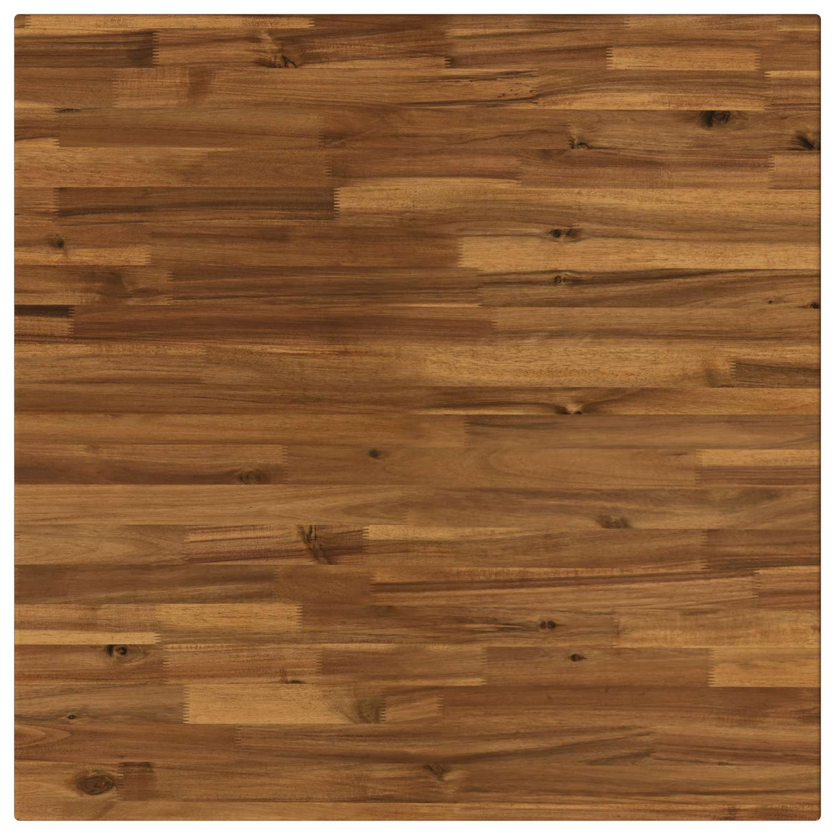 60 x 55 x 75 cm Solid Acacia Wood Natural and Black Rectangular