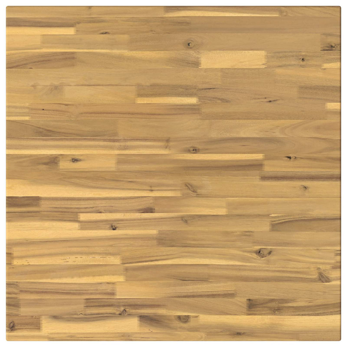 60 x 55 x 75 cm Solid Acacia Wood White Rectangular