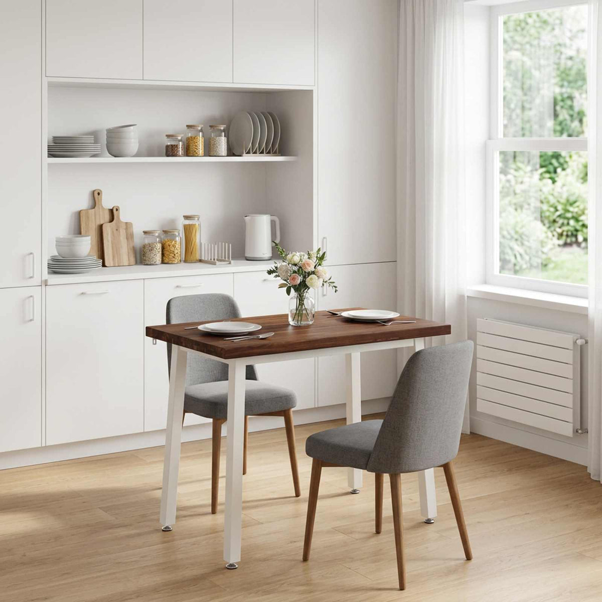 Square Dining Table 110 x 55 x 75 cm Solid Acacia Wood