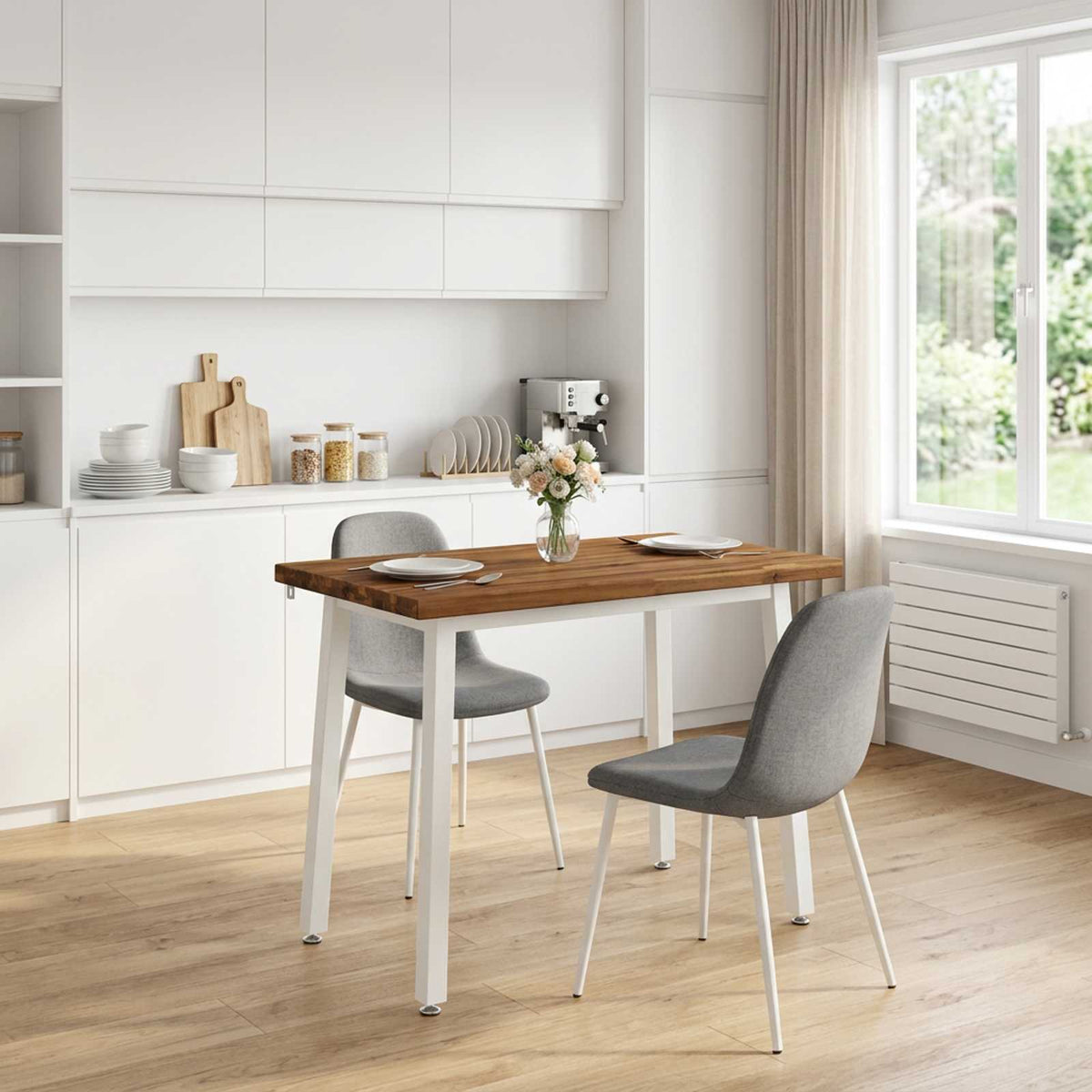 Square Dining Table 90 x 55 x 75 cm Solid Acacia Wood