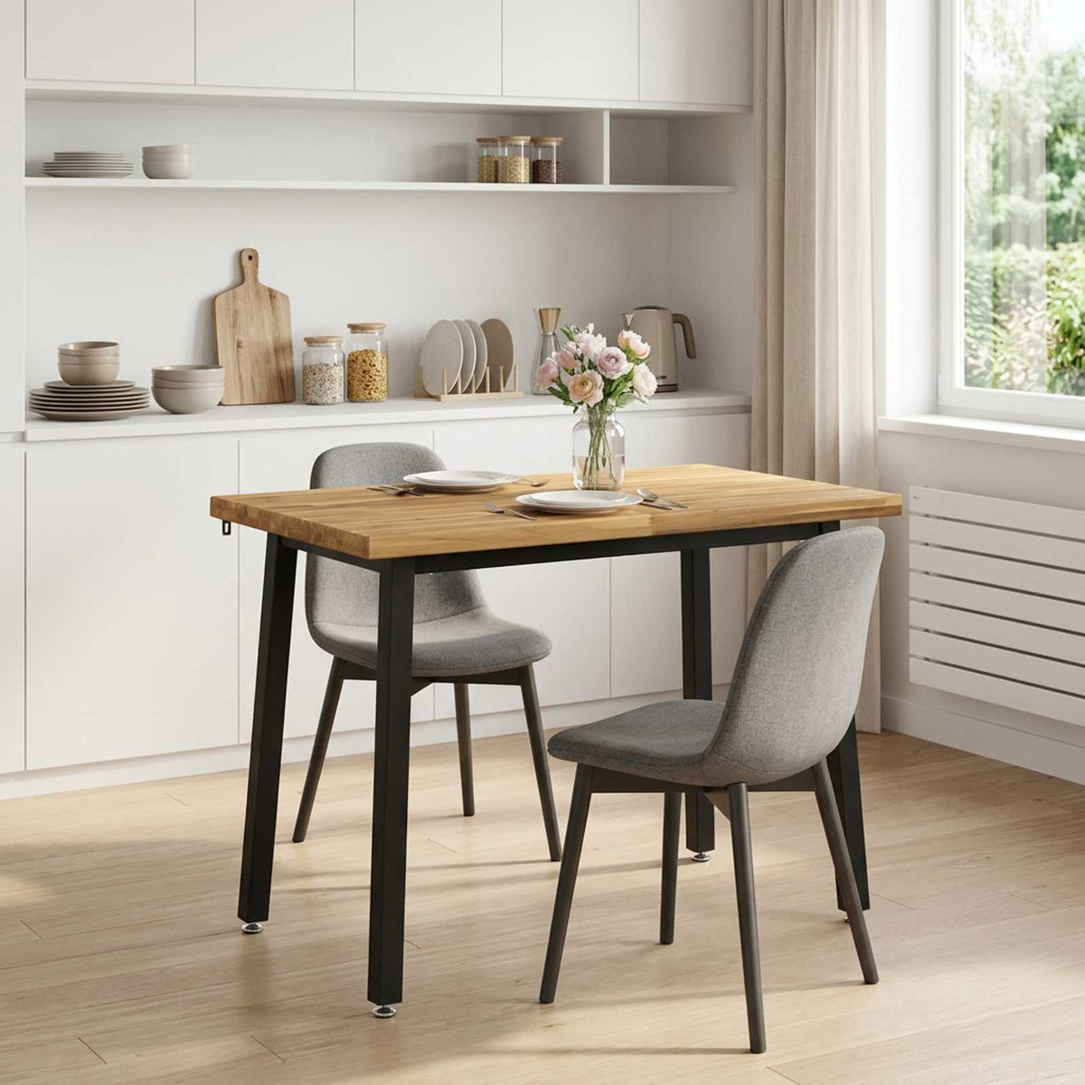 Square Dining Table 110 x 55 x 75 cm Solid Acacia Wood
