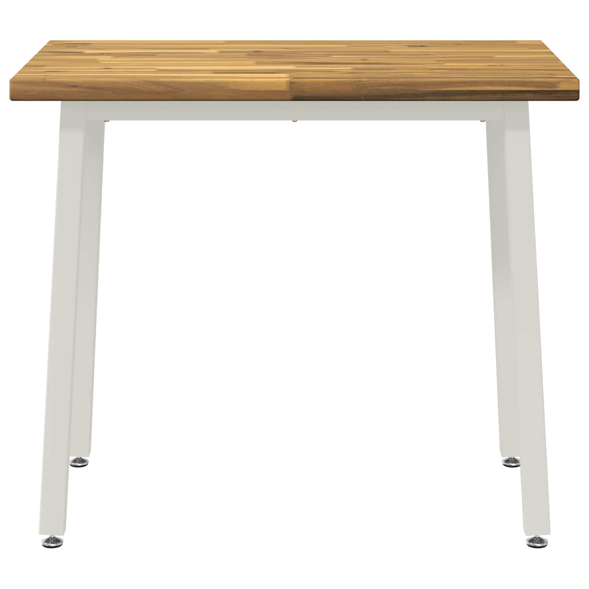 Square Dining Table 90 x 55 x 75 cm Solid Acacia Wood Whitewash