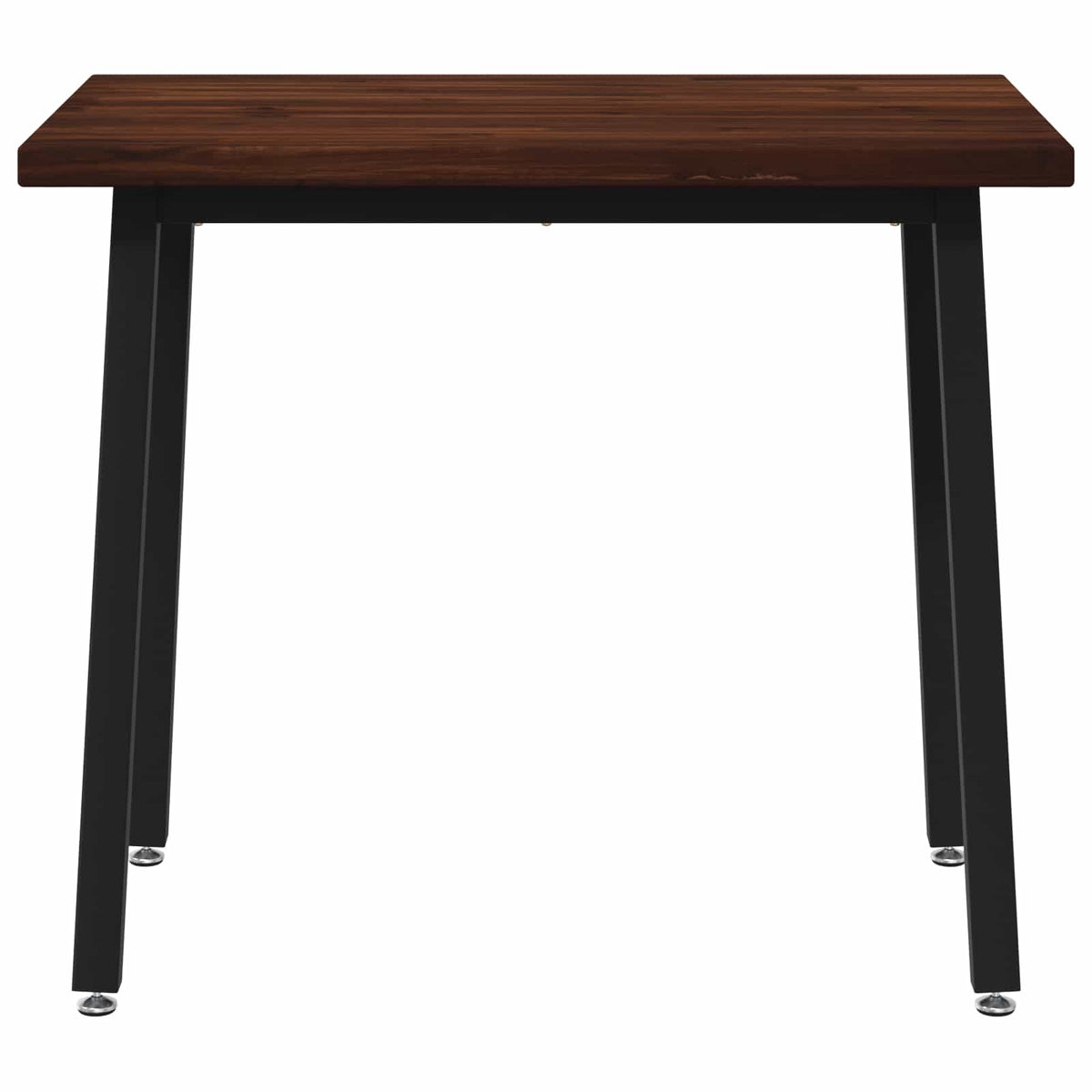 110 x 55 x 75 cm Solid Acacia Wood Dark Brown and Black