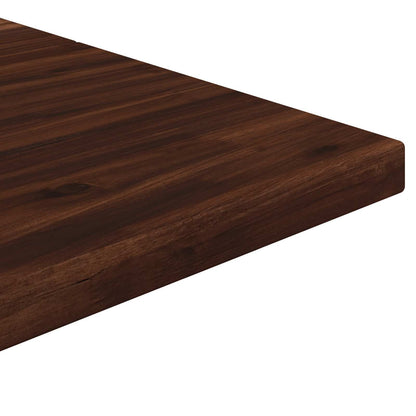 110 x 55 x 75 cm Solid Acacia Wood Dark Brown and White