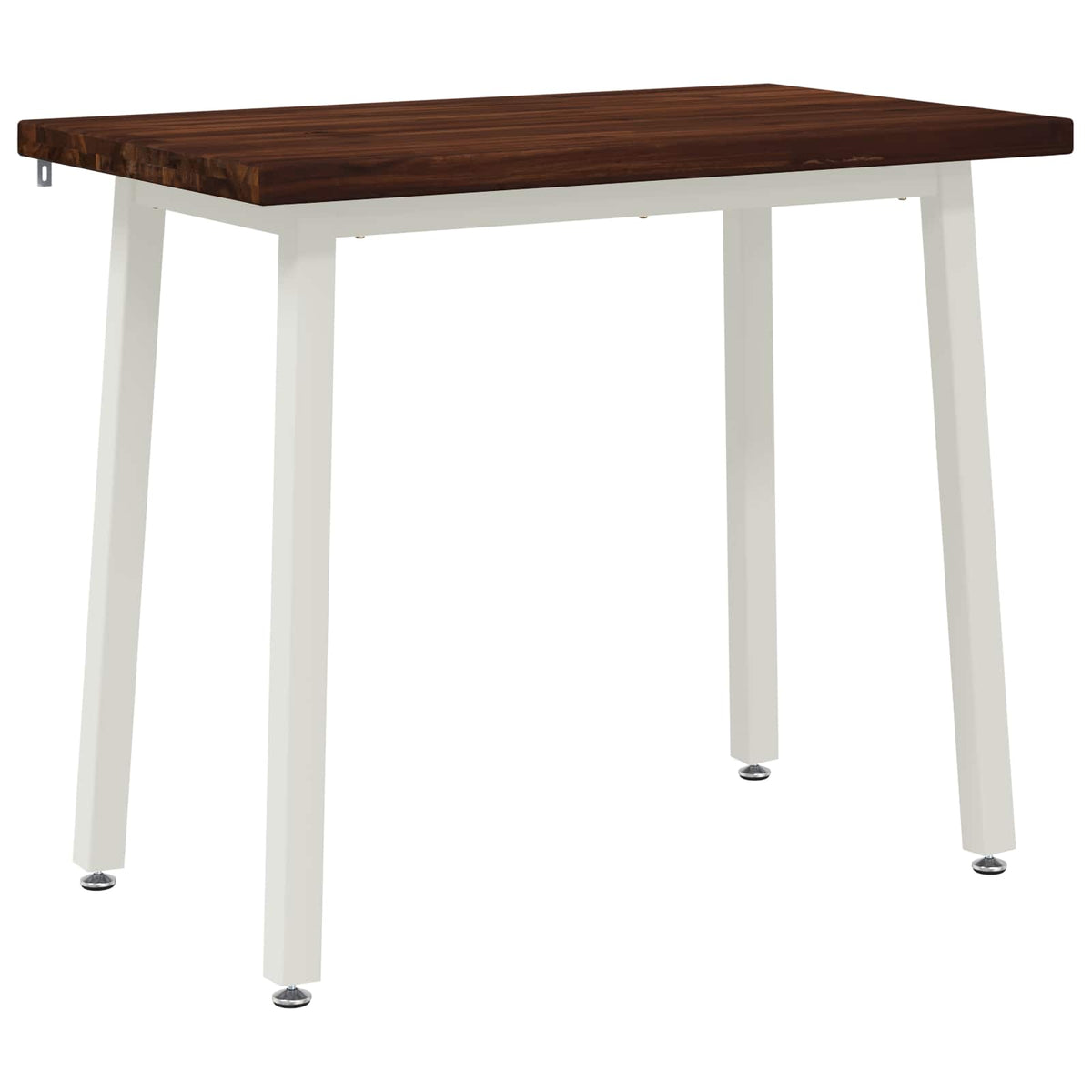 110 x 55 x 75 cm Solid Acacia Wood Dark Brown and White