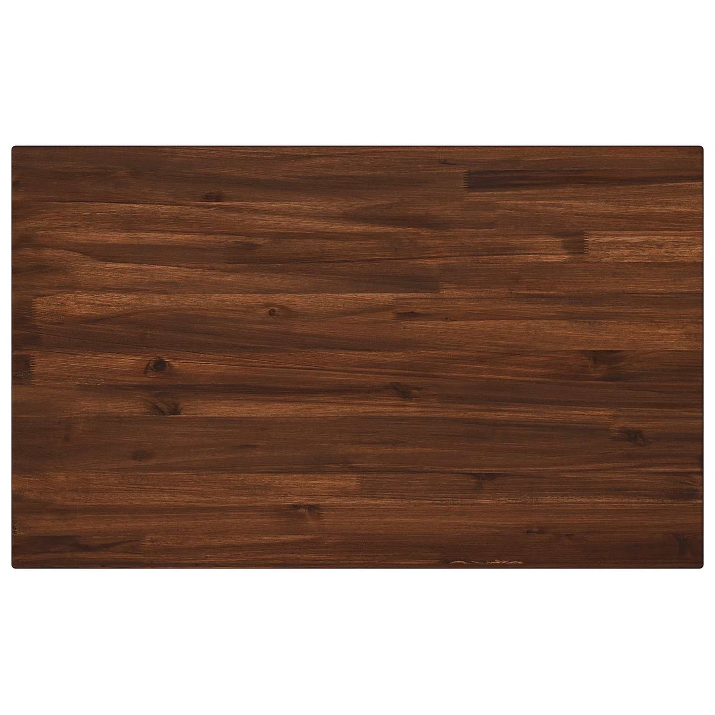 110 x 55 x 75 cm Solid Acacia Wood Dark Brown and White