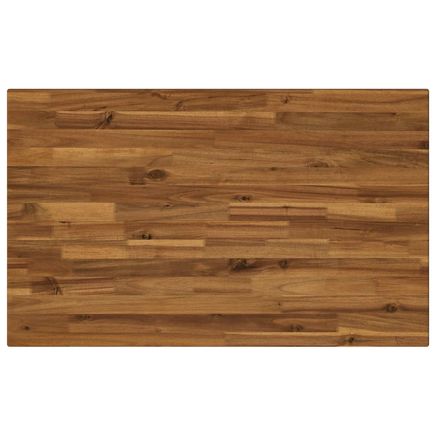 110 x 55 x 75 cm Solid Acacia Wood Natural and White