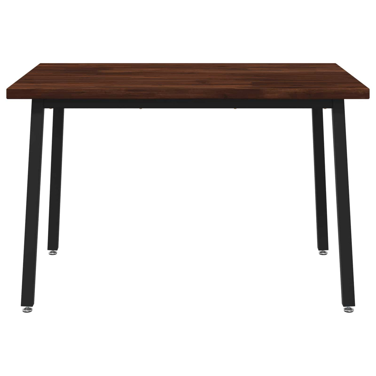 120 x 70 x 75 cm Solid Acacia Wood Dark Brown and Black