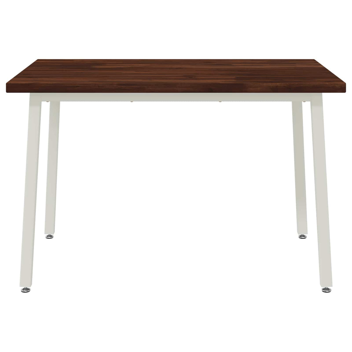 120 x 70 x 75 cm Solid Acacia Wood Dark Brown and White