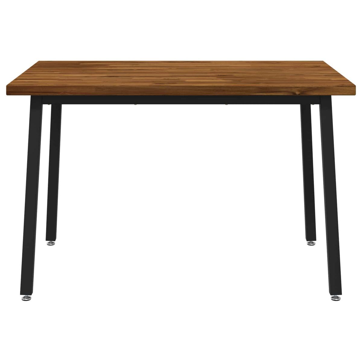 120 x 70 x 75 cm Solid Acacia Wood Natural and Black