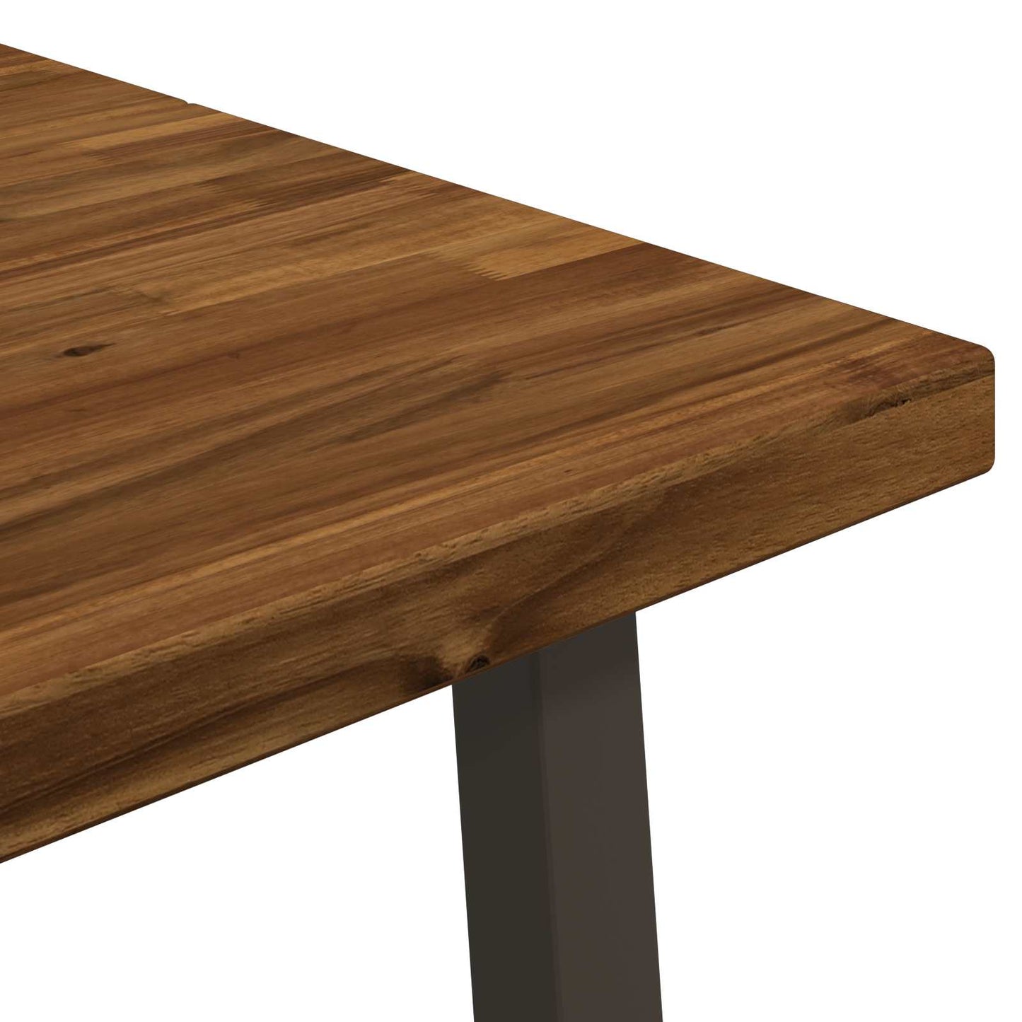 120 x 80 x 75 cm Solid Acacia Wood Natural and Coffee
