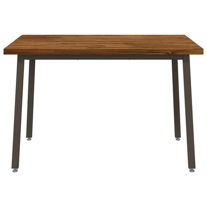 120 x 80 x 75 cm Solid Acacia Wood Natural and Coffee