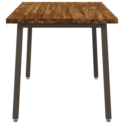 120 x 80 x 75 cm Solid Acacia Wood Natural and Coffee