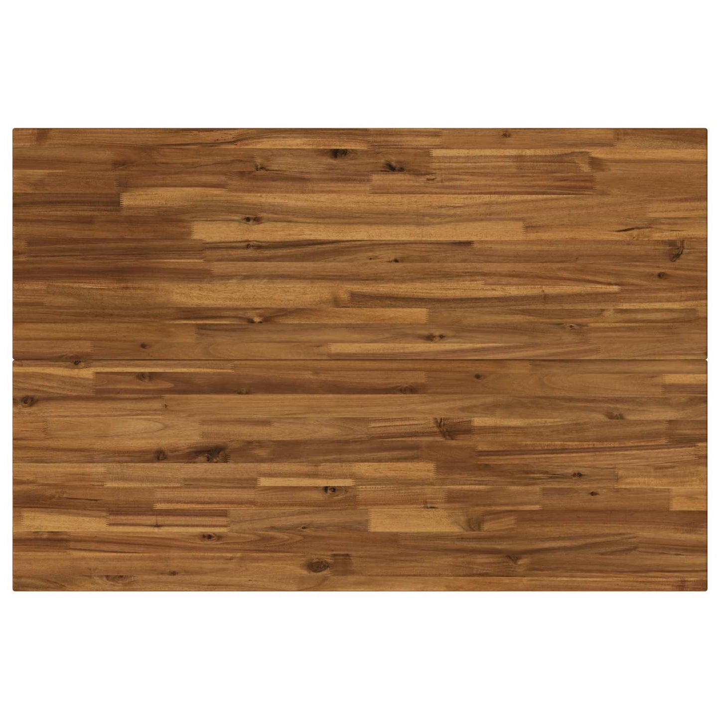 120 x 80 x 75 cm Solid Acacia Wood Natural and Coffee