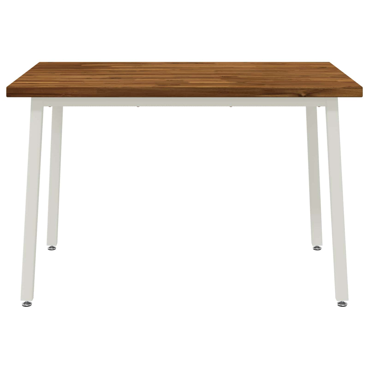 120 x 80 x 75 cm Solid Acacia Wood Natural and White