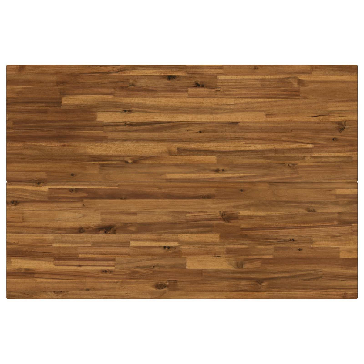 120 x 80 x 75 cm Solid Acacia Wood Natural and White