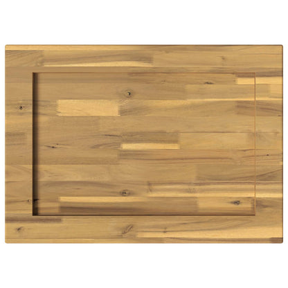 Rectangular Table Top 80 x 50 x 3.5 cm Rectangular White