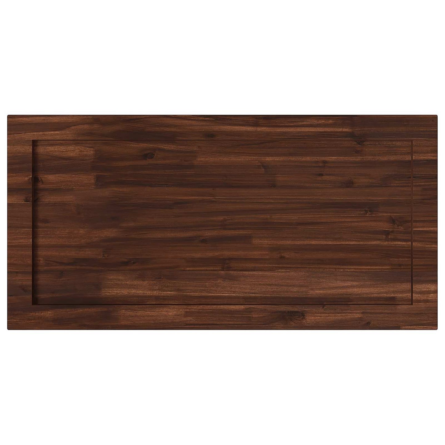 Rectangular Table Top 130 x 60 x 3.5 cm Rectangular Dark Brown