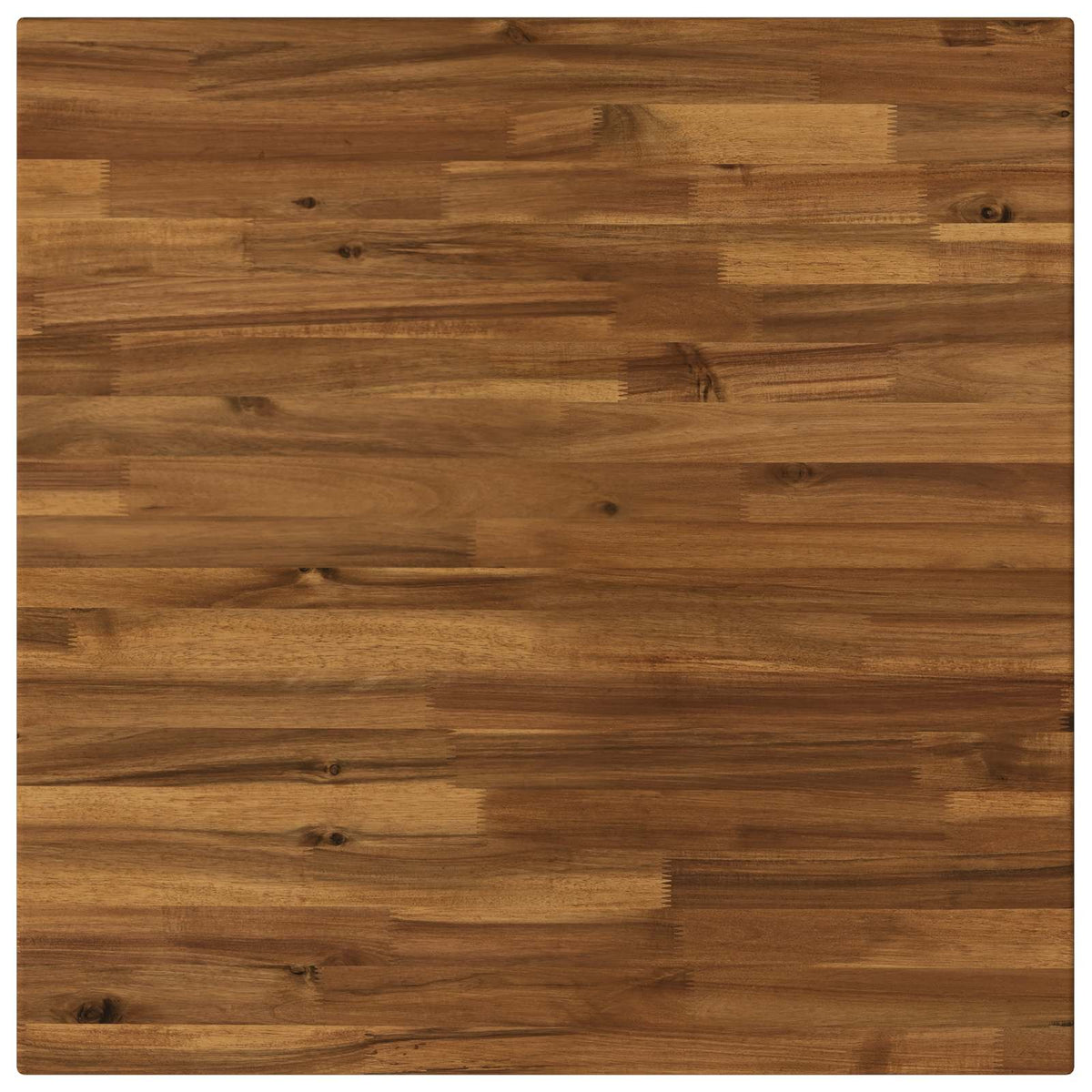 Rectangular Table Top 70 x 70 x 3.2 cm Square Solid Acacia Wood