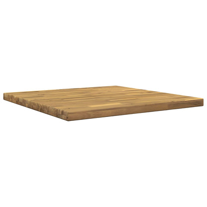 Rectangular Table Top 70 x 70 x 3.5 cm Square Solid Acacia Wood