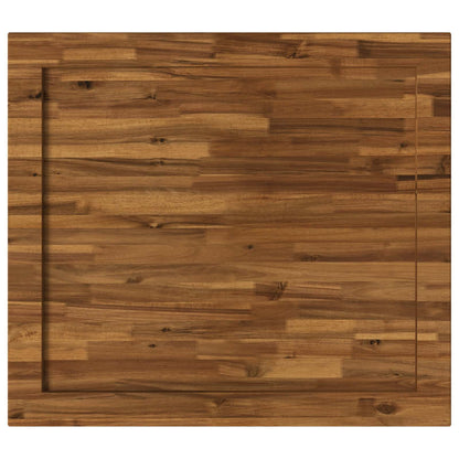 Rectangular Table Top 80 x 80 x 3.2 cm Square Solid Acacia Wood