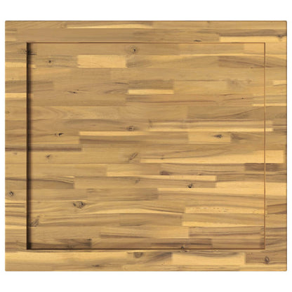 Rectangular Table Top 80 x 80 x 3.2 cm Square Solid Acacia Wood