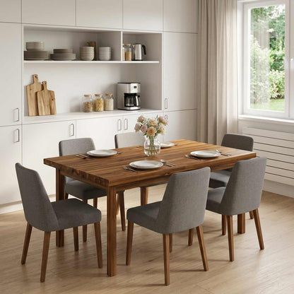 Rectangular Table Top 80 x 80 x 3.2 cm Square Solid Acacia Wood