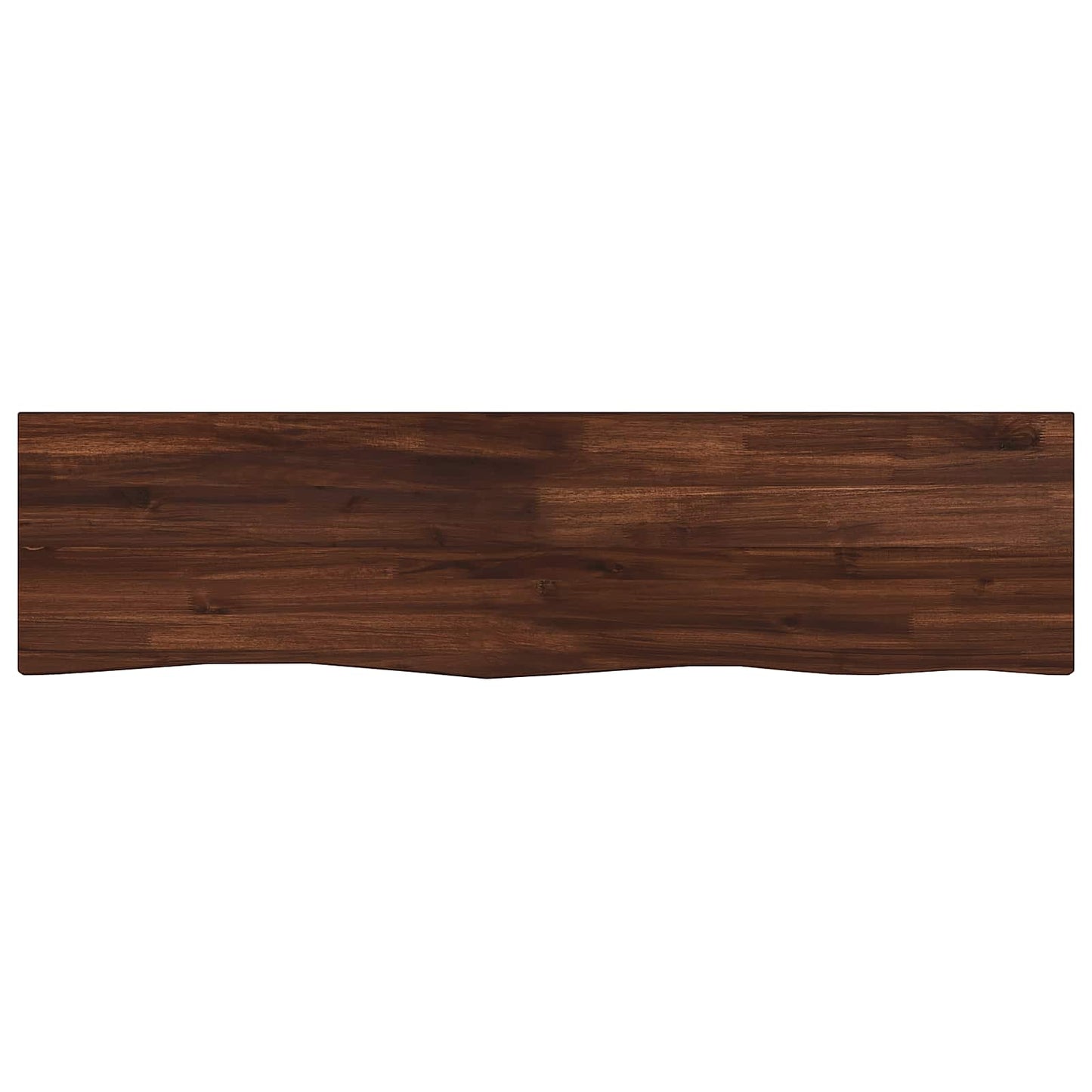 Live Edge Table Top 110 x 30 x 3.5 cm Rectangular Dark Brown