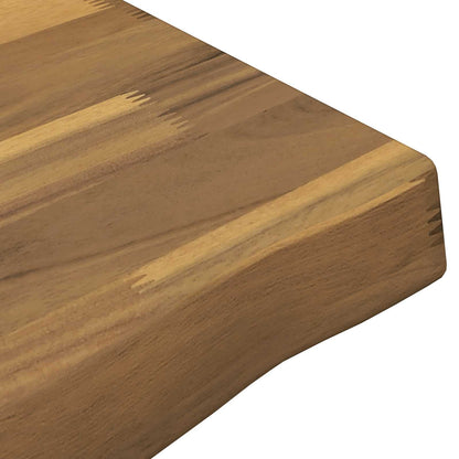 Live Edge Table Top 120 x 30 x 3.5 cm Rectangular White
