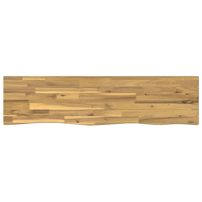 Live Edge Table Top 130 x 30 x 3.5 cm Rectangular White