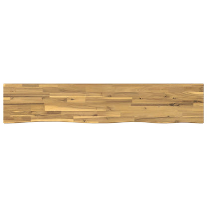 Live Edge Table Top 140 x 30 x 3.5 cm Rectangular White