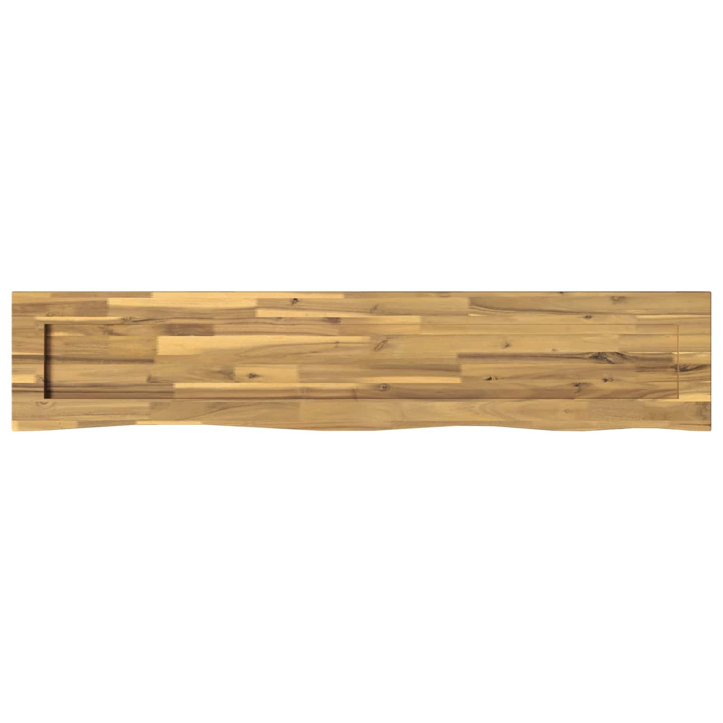 Live Edge Table Top 160 x 30 x 3.5 cm Rectangular White