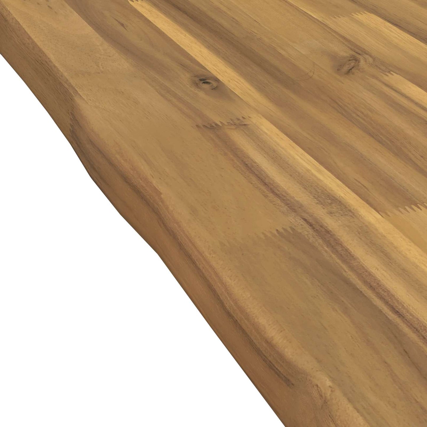 Live Edge Table Top 90 x 40 x 3.5 cm Rectangular White