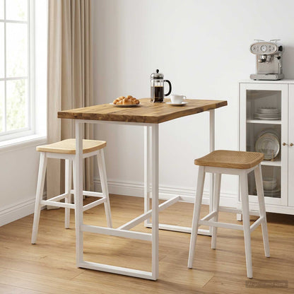 Live Edge Table Top 120 x 50 x 3.5 cm Rectangular White