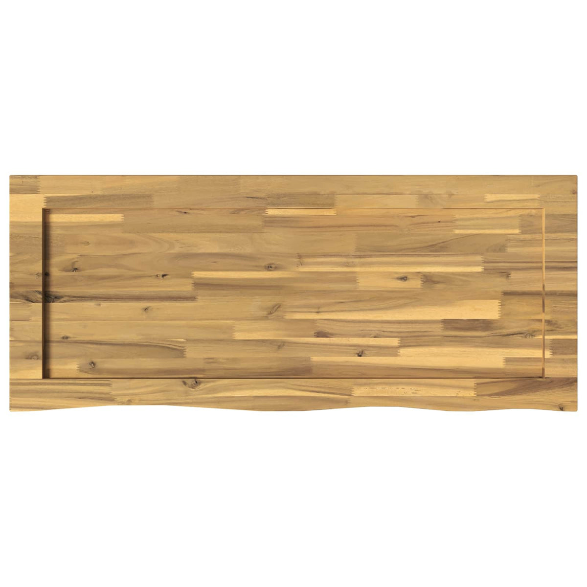 Live Edge Table Top 100 x 40 x 3.5 cm Rectangular White